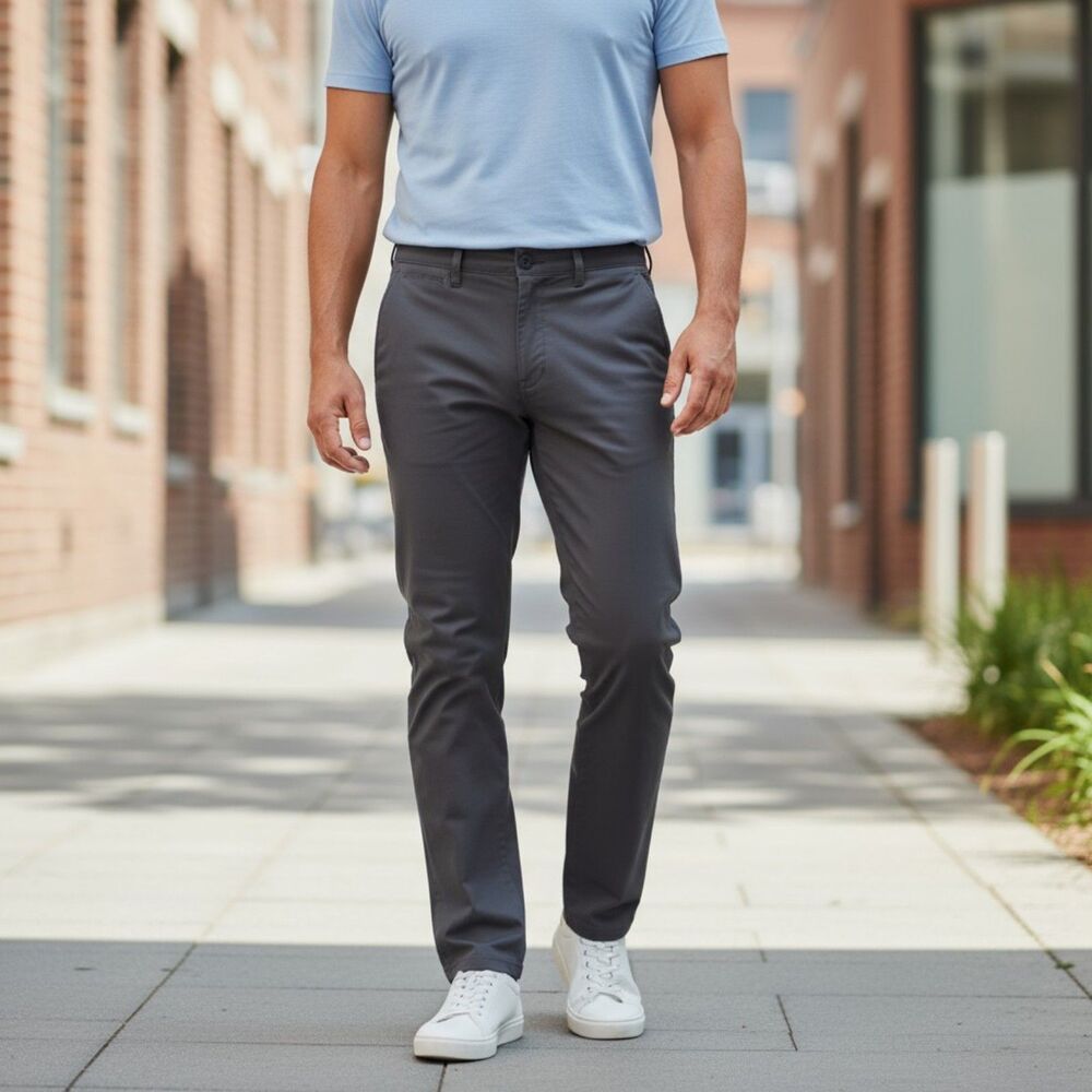 Eddie Bauer Men's Navy Tech Nylon Blend Pants 40 x 30